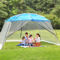 ALPHA CAMP 13 x 9 Ft Screen Tent Screen House Room Camping Tent Outdoor Mesh Net Wall Camping Canopy Sun Shade Tent Shelter Gaze