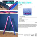 Fc Funcheer 8Ft Folding Balance Beam Gymnastics Beam Wood Core Floor Beam With Anti-Slip Bottom Stainless Hinge And Carrying Bag