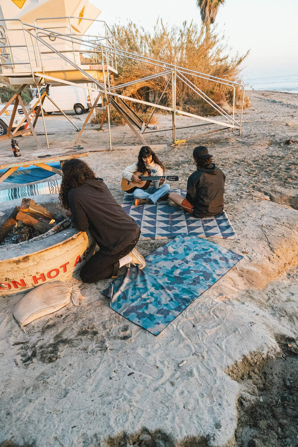 Nomadix Festival Blanket - Perfect For Picnics, Camping, & Lawn Seating - Plush Top & Water Resistant Base - Made With Post Cons