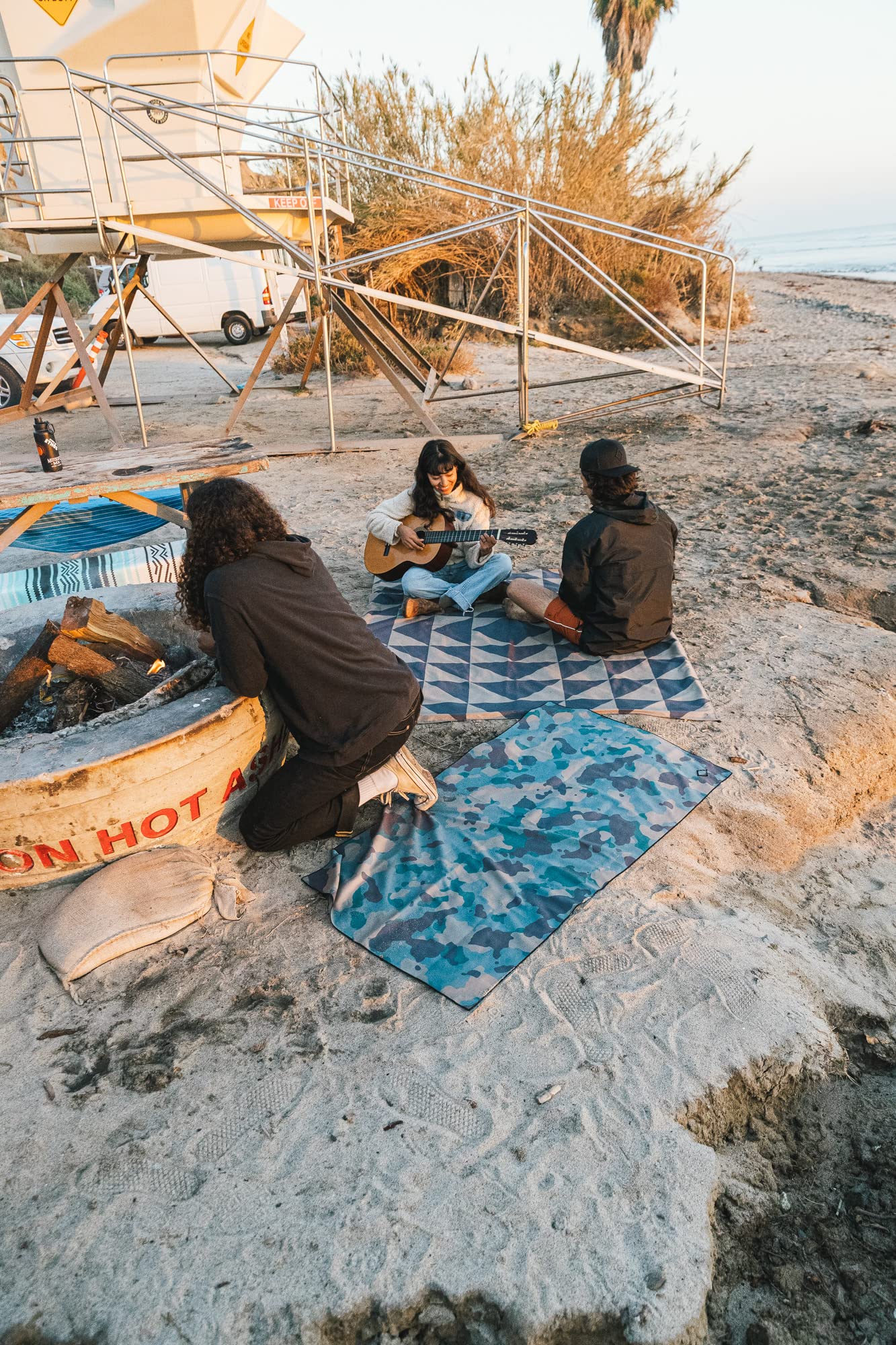Nomadix Festival Blanket - Perfect For Picnics, Camping, & Lawn Seating - Plush Top & Water Resistant Base - Made With Post Cons