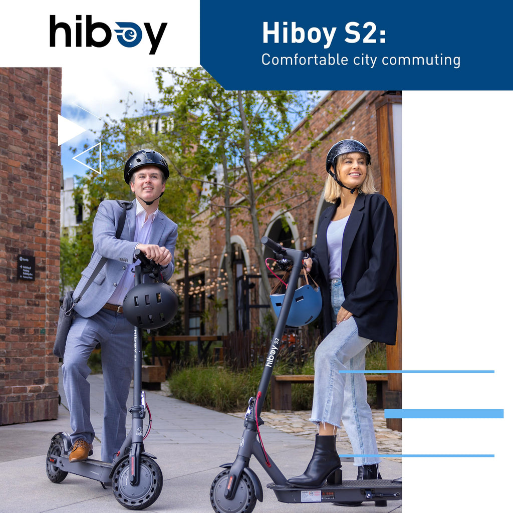 Hiboy Electric Scooter, 8.5 Tires, Up to 17 Miles Range, 350W Motor & 19 MPH Portable Foldable Commuting Electric Scooter for Ad