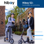 Hiboy Electric Scooter, 8.5 Tires, Up to 17 Miles Range, 350W Motor & 19 MPH Portable Foldable Commuting Electric Scooter for Ad