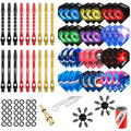 CyeeLife Dart Accessories kit,36Flights+18Aluminium Shafts+Sharpener+Tool+Rubber Rings+16Protectors