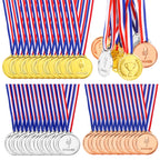 Pllieay 24 Pieces Plastic Winner Medals, Winner Award Medals, Gold Silver And Bronze Medals For Sports, Competition, Talent Show