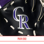 Franklin Sports Mlb Youth Teeball Glove + Foam Ball Set - Kids Colorado Rockies Baseball + Teeball Mitt And Ball - Perfect First