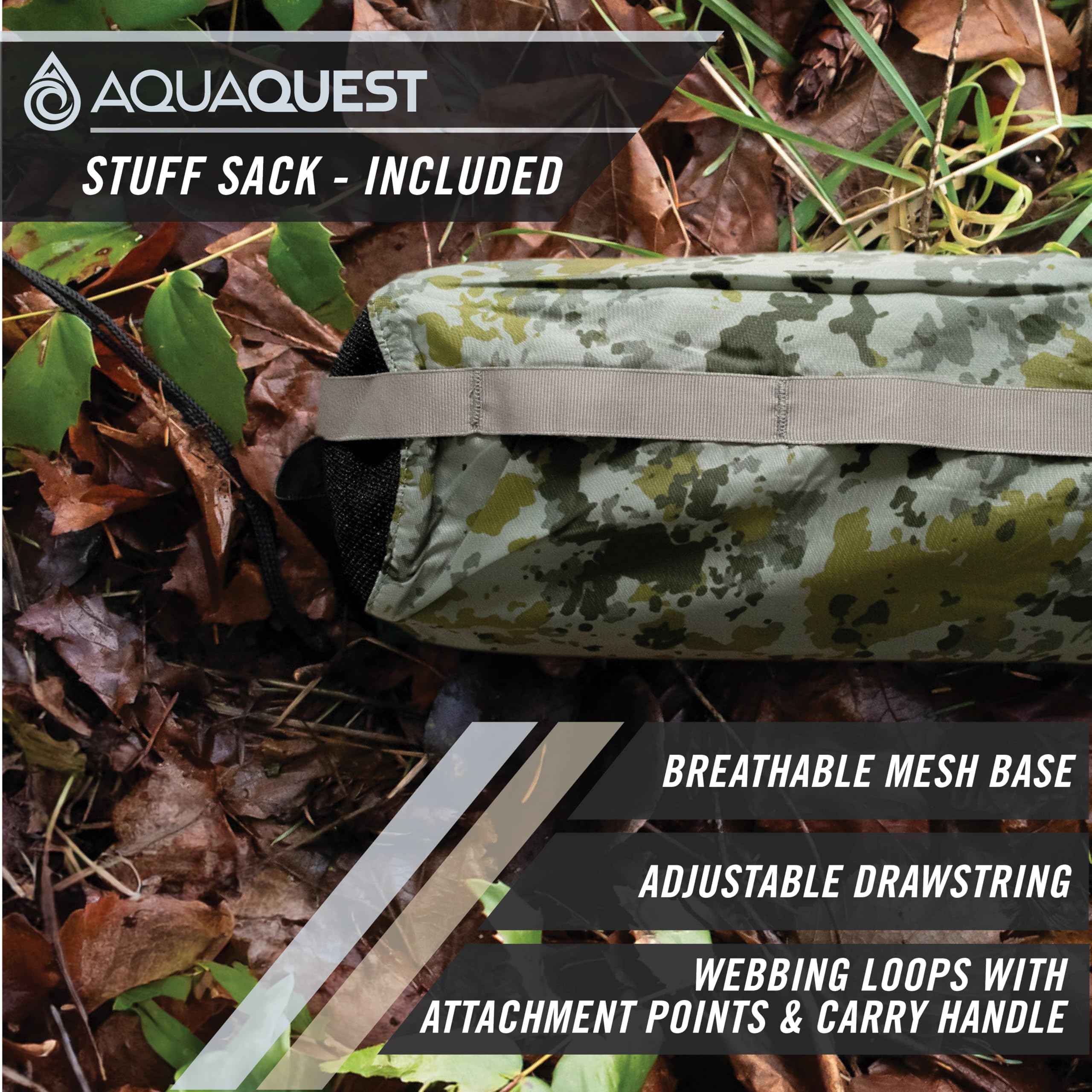 Aquaquest Defender Tarp - Heavy-Duty Waterproof (20,000 Mm) Seam-Taped Rain Fly For Camping, Bushcraft & Survival - 10  7 Boulde