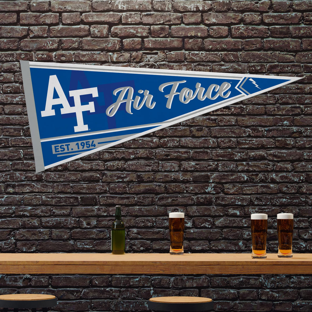 Rico Industries Ncaa Air Force Academy Falcons - Af Classic 12'' X 30'' Felt Wall D  Cor Pennant - Great For Home/Bed Room/Man C