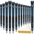 SAPLIZE High-performance Rubber Golf Grips 13 Pack, High Shock Absorption, Non-slip, 13 Grips with with 15 Tapes, Jumbo Size, CC
