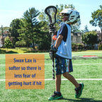 Swax Lax Lacrosse Training Ball - Indoor Outdoor Practice Less Bounce & Rebounds (1 Flamingo)