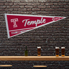 Rico Industries Ncaa Temple Owls Classic 12'' X 30'' Felt Wall D  Cor Pennant - Great For Home/Bed Room/Man Cave D  Cor