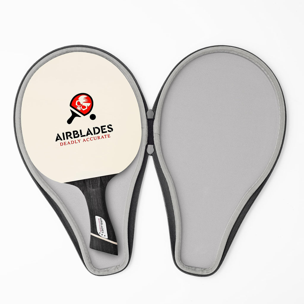 Professional Ping Pong Paddle With Hard Carry Case  Pro Table Tennis Racket  Table Tennis Paddle With Ergonomic Handle  5 Blades