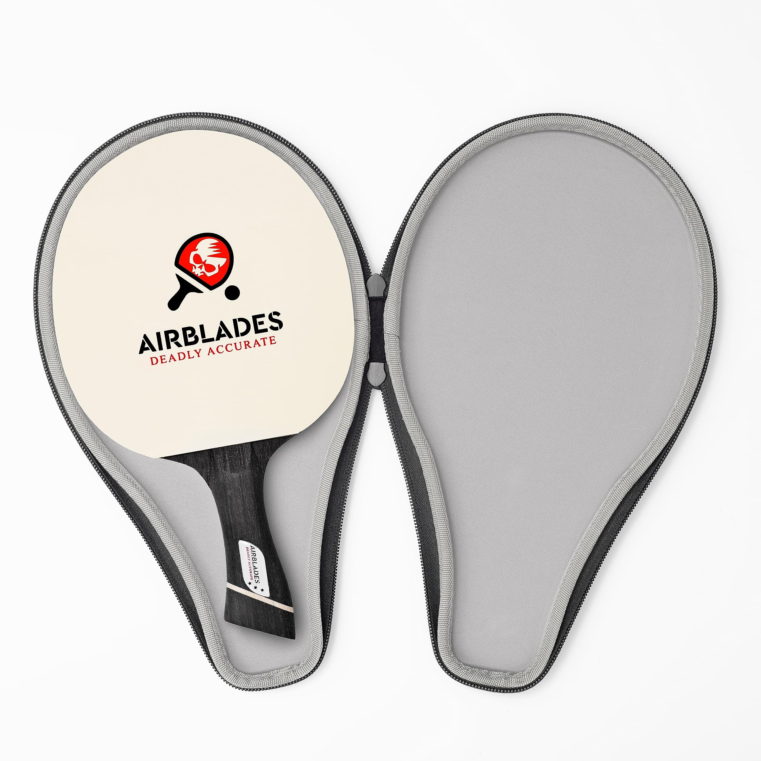 Professional Ping Pong Paddle With Hard Carry Case  Pro Table Tennis Racket  Table Tennis Paddle With Ergonomic Handle  5 Blades