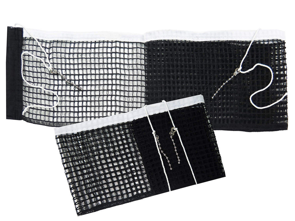 Comesee Ping Pong Nets Replacement, With Chain Tension Table Tennis Nets For Any Table 60 To 72 Inch, 2 Pack Black