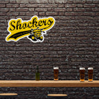 Rico Industries Ncaa Wichita State Shockers Distressed Shape Cut Pennant - Home And Living Room D  Cor - Soft Felt Ez To Hang