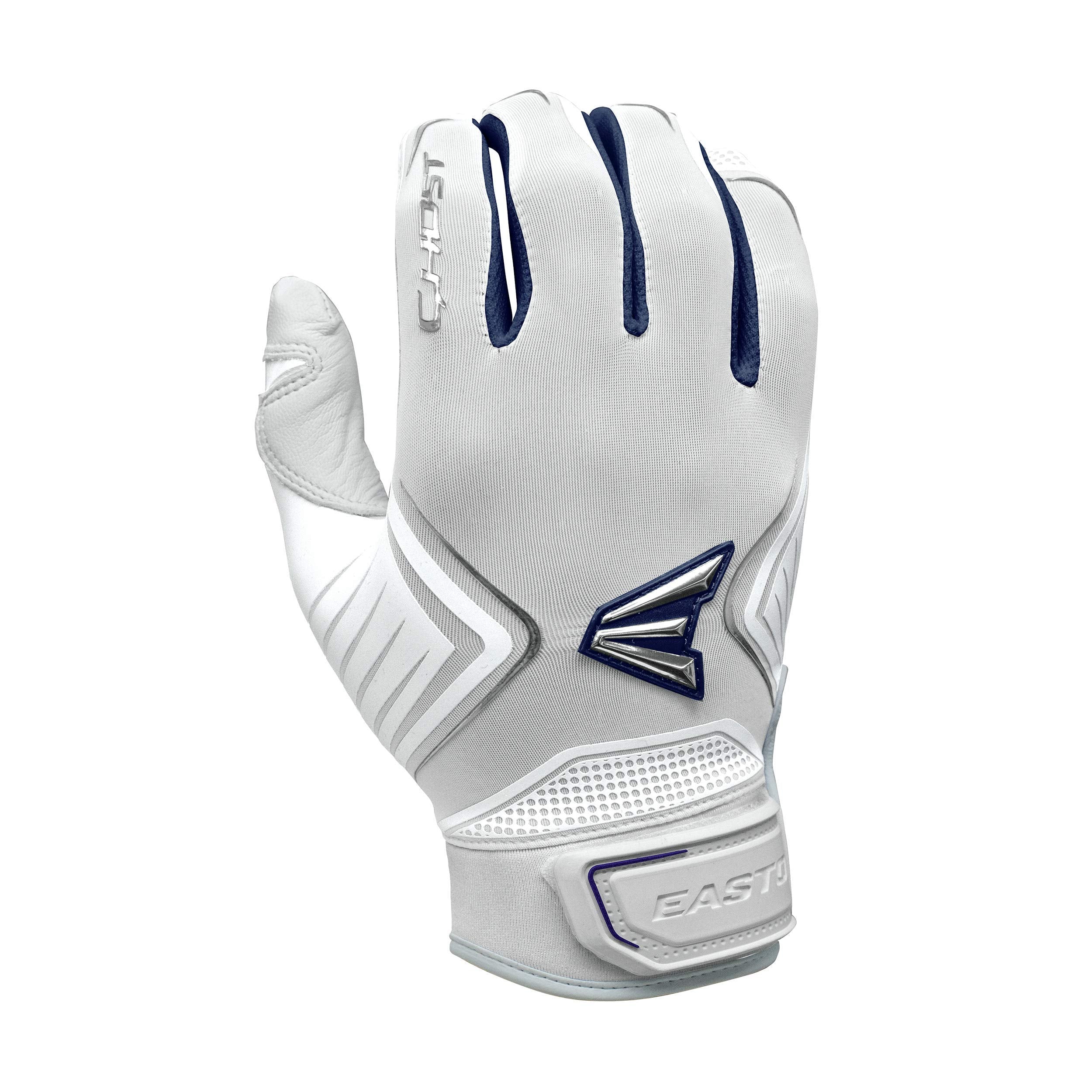 Easton Ghost Fastpitch Softball Batting Glove, Womens, X Large, White Navy