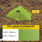 Lanshan Ultralight Tent 3-Season Waterproof Backpacking Tent For 2 Person Camping, Climbing, Hiking, Travelling, Mountaineering,