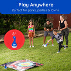 Giggle N Go Outdoor Games For Kids, Adults & Family - The Original Flarts Floor And Yard Darts Game With Inflatable Pins, Lawn P