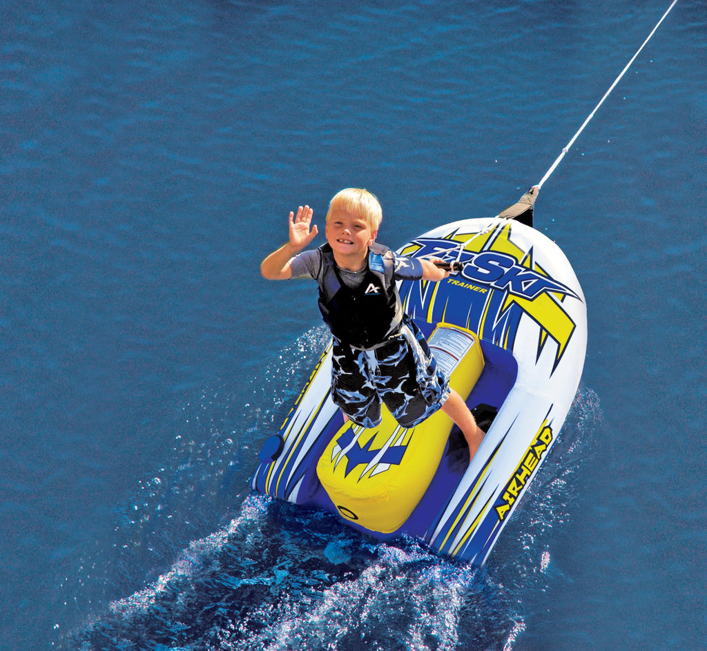 Airhead Ez Ski Towable Tube Water Ski Trainer,White/Blue/Yellow