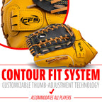 Franklin Sports Baseball And Softball Glove - Field Master - Baseball And Softball Mitt Tan, 12''