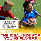 Franklin Sports Nfl San Francisco 49Ers Football - Youth Mini Football - 8.5'' Junior Size Ball - Spacelace Easy Grip Texture- P