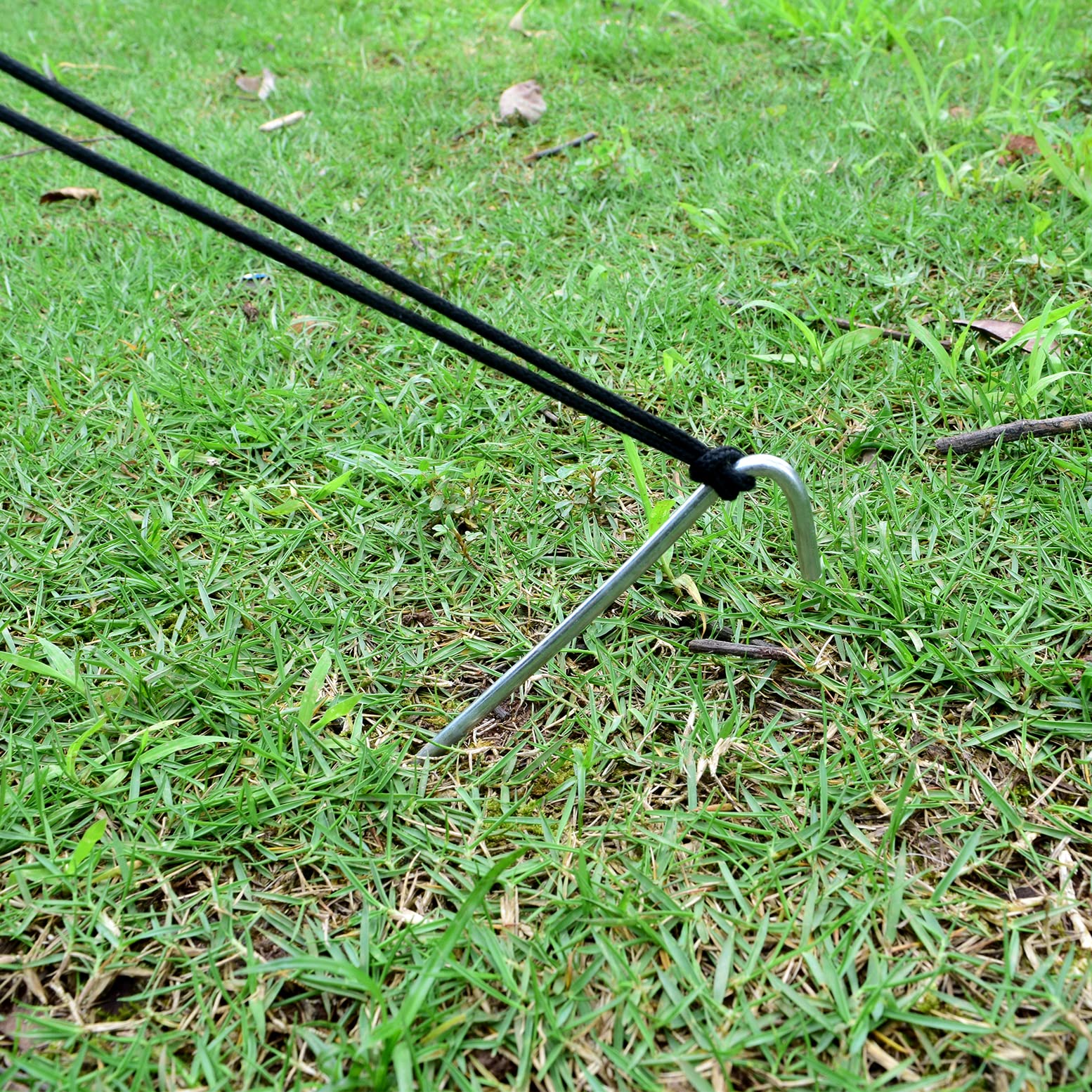 9 Inch Tent Stake Yard Inflatable Stakes Metal Tent Pegs Heavy Duty Ground Stake Fence Hooks Camping Spikes For Canopies, Tarp A
