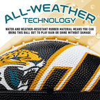 Franklin Sports Nfl Jacksonville Jaguars Football - Youth Football - Mini 8.5'' Rubber Ball - Perfect For Kids - Team Logos And
