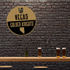 Rico Industries Nhl Vegas Golden Knights Classic Shape Cut Pennant - Home And Living Room D  Cor - Soft Felt Ez To Hang 18X0.10X