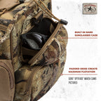 Rig'Em Right Waterfowl Shell Shocker Xlt Duck Hunting Blind Bag With Molded Ammo Compartments, Sunglasses Case, Drink Holder And