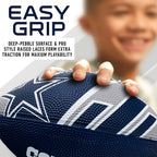 Franklin Sports Nfl Dallas Cowboys Football - Youth Football - Mini 8.5'' Rubber Football - Perfect For Kids - Team Logos And Co