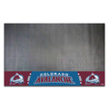FANMATS 14231 Colorado Avalanche Vinyl Grill Mat - 26in. x 42in. - Deck Patio Protective Mat | Oil, flame, and UV resistant