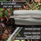 Aquaquest Defender Tarp - Heavy-Duty Waterproof (20,000 Mm) Seam-Taped Rain Fly For Camping, Bushcraft & Survival - 10  7 Stealt