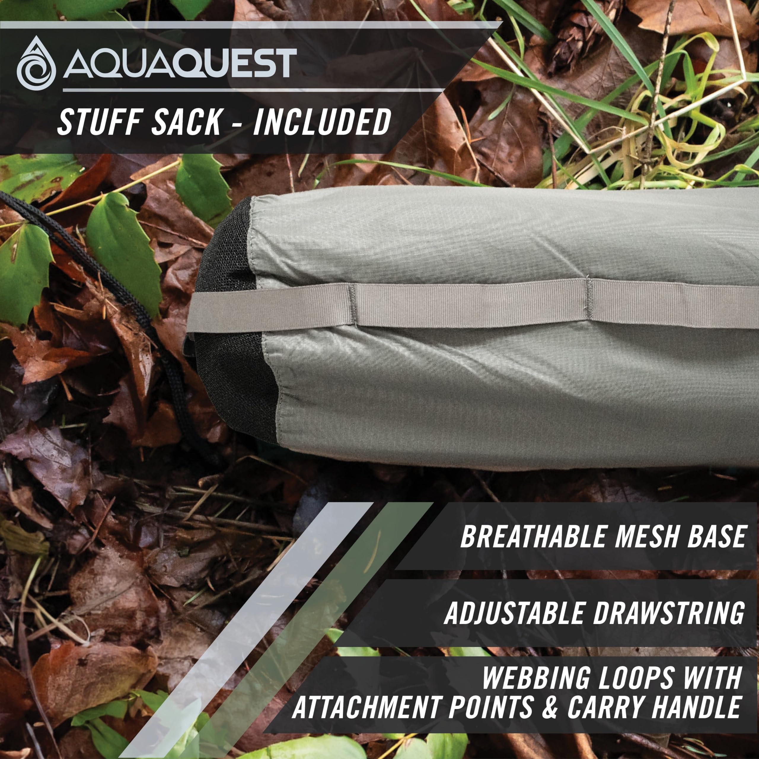 Aquaquest Defender Tarp - Heavy-Duty Waterproof (20,000 Mm) Seam-Taped Rain Fly For Camping, Bushcraft & Survival - 10  7 Stealt