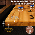 Barrington Billiards 12' Urban Clyborne Shuffleboard Table With Scratch-Resistant Playfield And 8 Puck Set