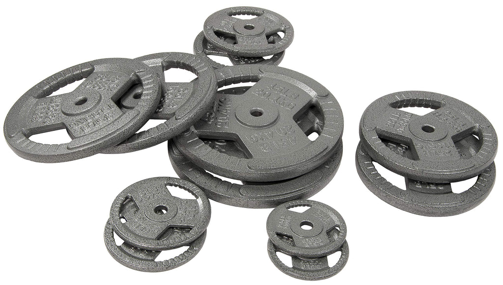Fitvids Cast Iron Plate Weight Plate For Strength Training And Weightlifting, 1-Inch Center, 10Lb (Set Of 2)