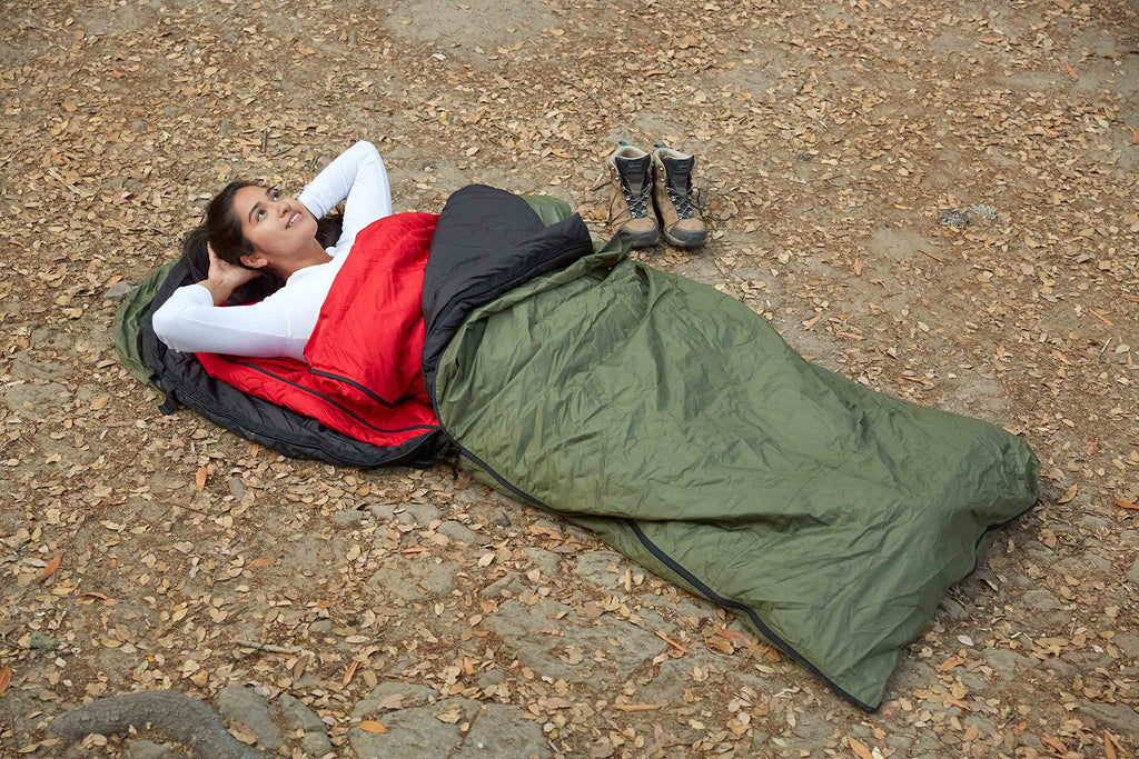 Omnicore Designs Mil-Spec 6-Pc. Hooded Rectangular Modular Sleeping Bag System 30F To -30F