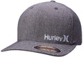 Hurley Mens Baseball Cap - Corp Stretch Fitted Hat, Size Large-X-Large, Light Grey