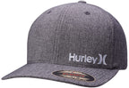 Hurley Mens Baseball Cap - Corp Stretch Fitted Hat, Size Large-X-Large, Light Grey