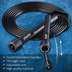 Starfit Lightweight Jump Rope 2Pcs For Fitness And Exercise - Adjustable Jump Ropes With Plastic Handles - Tangle-Free Skipping
