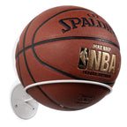 Wallniture Sporta Wall Mount Ball Storage, Ball Holder Organization And Storage Rack For Basketball, Football, Soccer Balls, Met