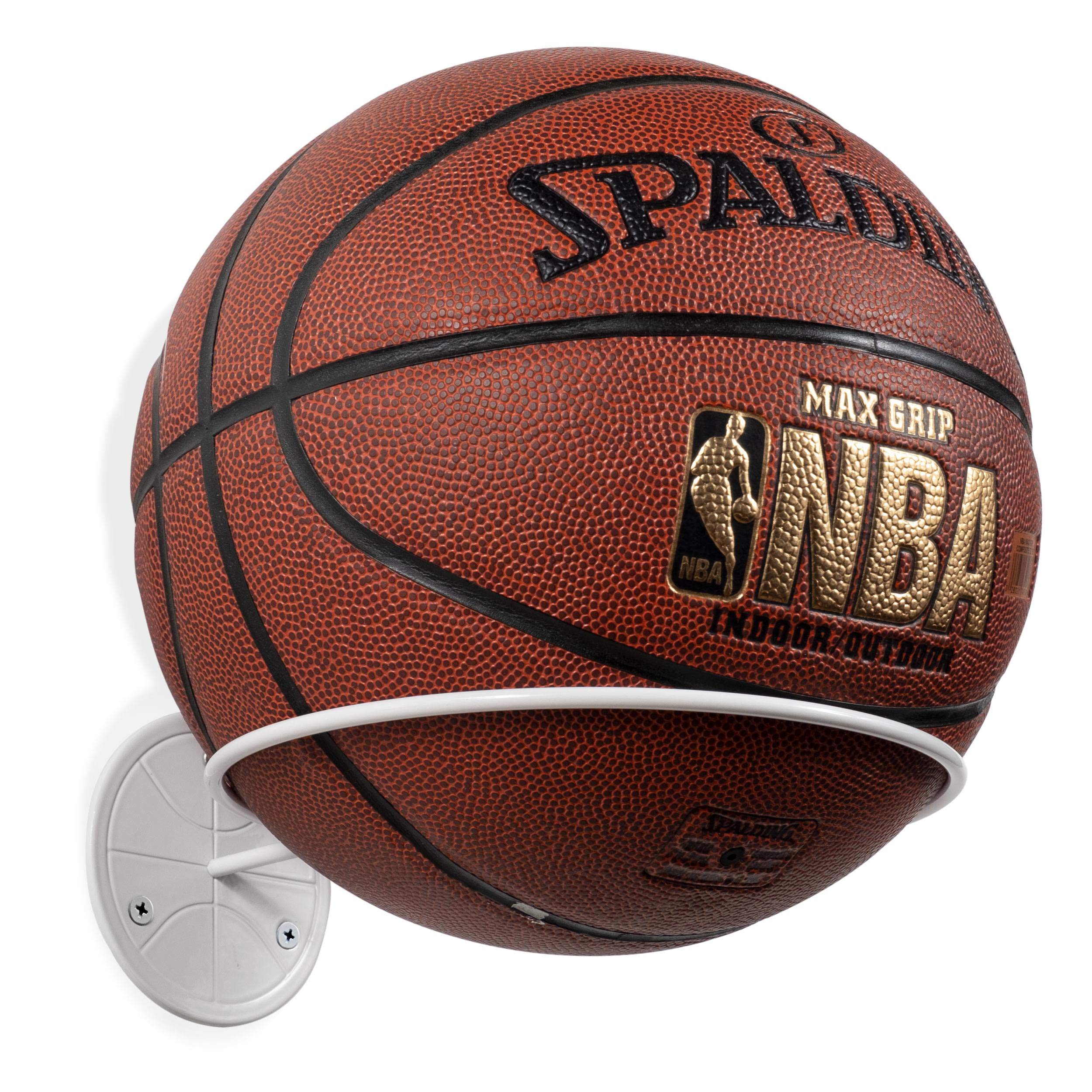 Wallniture Sporta Wall Mount Ball Storage, Ball Holder Organization And Storage Rack For Basketball, Football, Soccer Balls, Met
