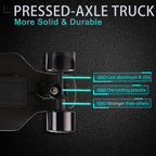 Electric Skateboard,Electric Longboard With Lcd Remote Control For Beginners, 350W Brushless Motor, Max 12.4 Mph,5 Miles Range,