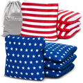 GoSports Dual Sided Cornhole Bean Bags - Slide and Stop Regulation Tournament Bean Bags, Set of 8
