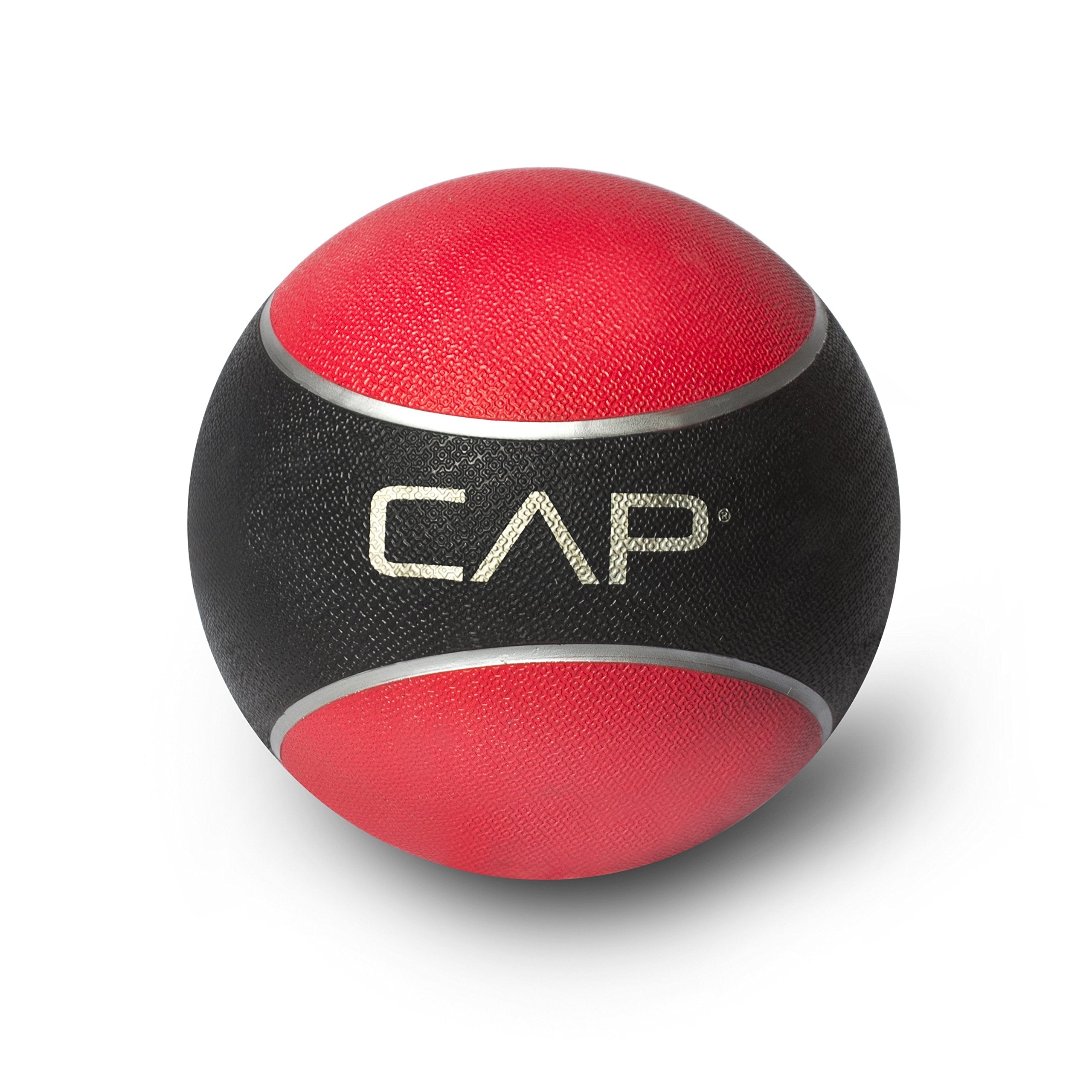 Cap Barbell Rubber Medicine Ball, 10-Pound, Red