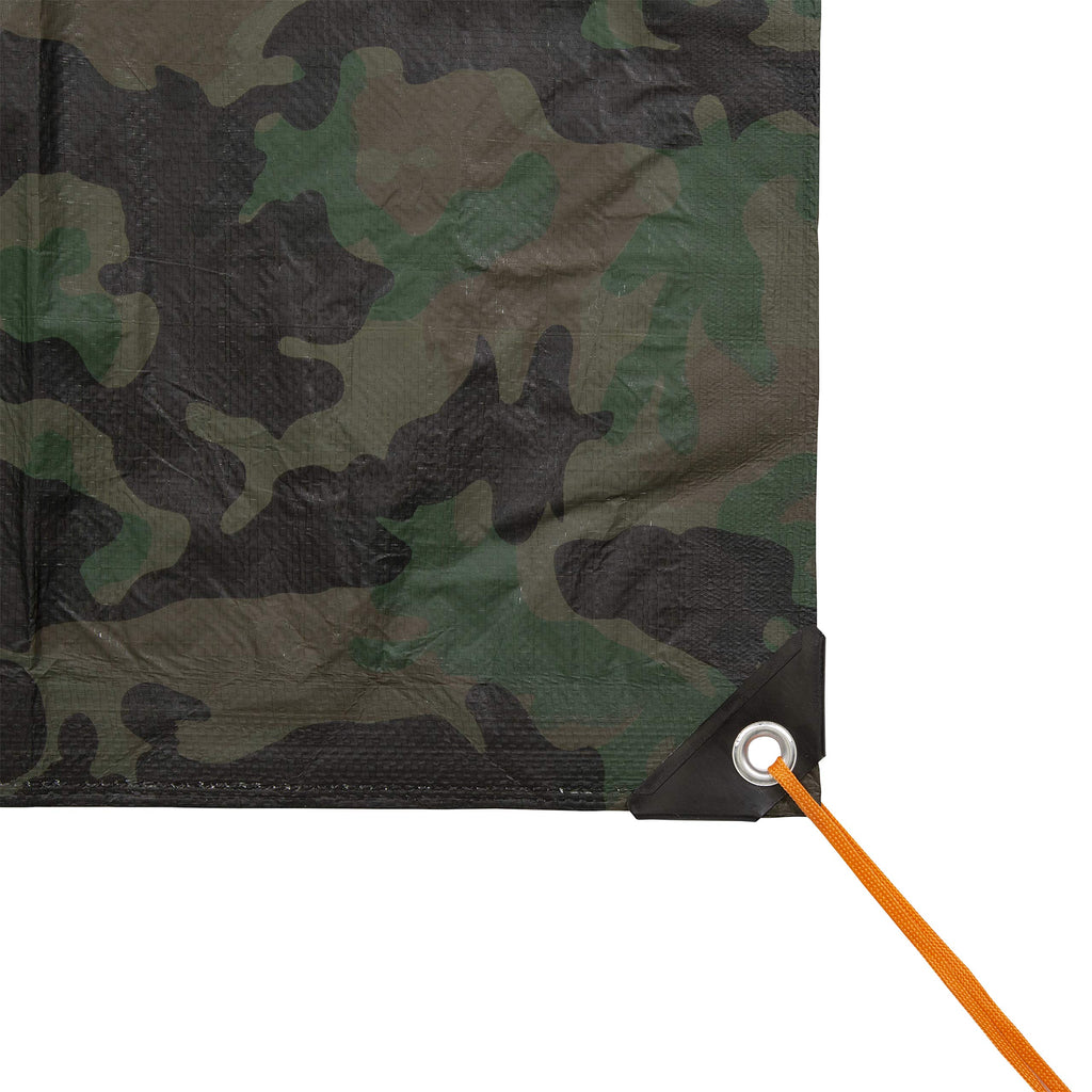 Stansport Medium-Duty Rip-Stop Tarp 8 X 10 - Green Camo (T-810-C)
