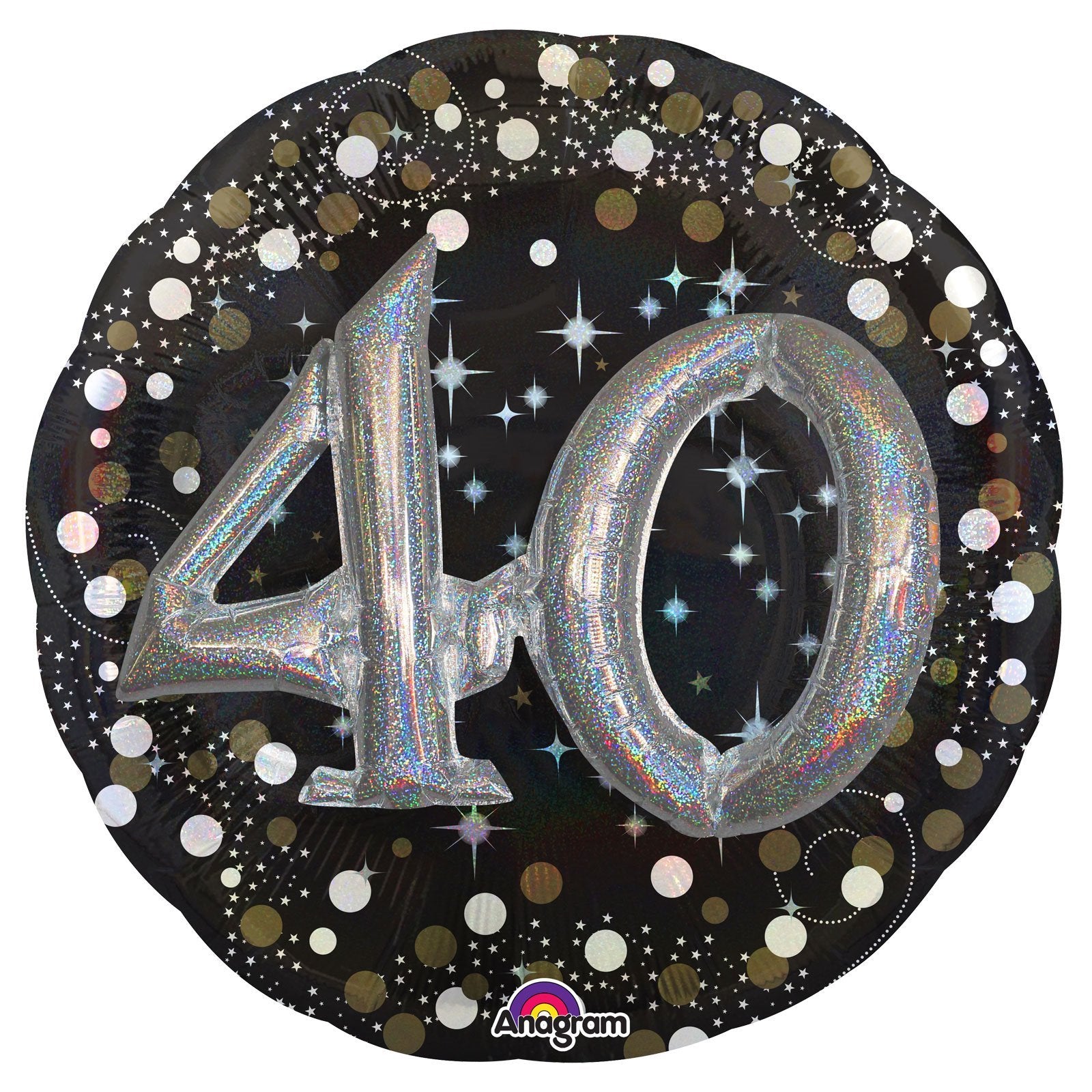 Burton & Burton Sparkling Birthday Foil Balloon, 32