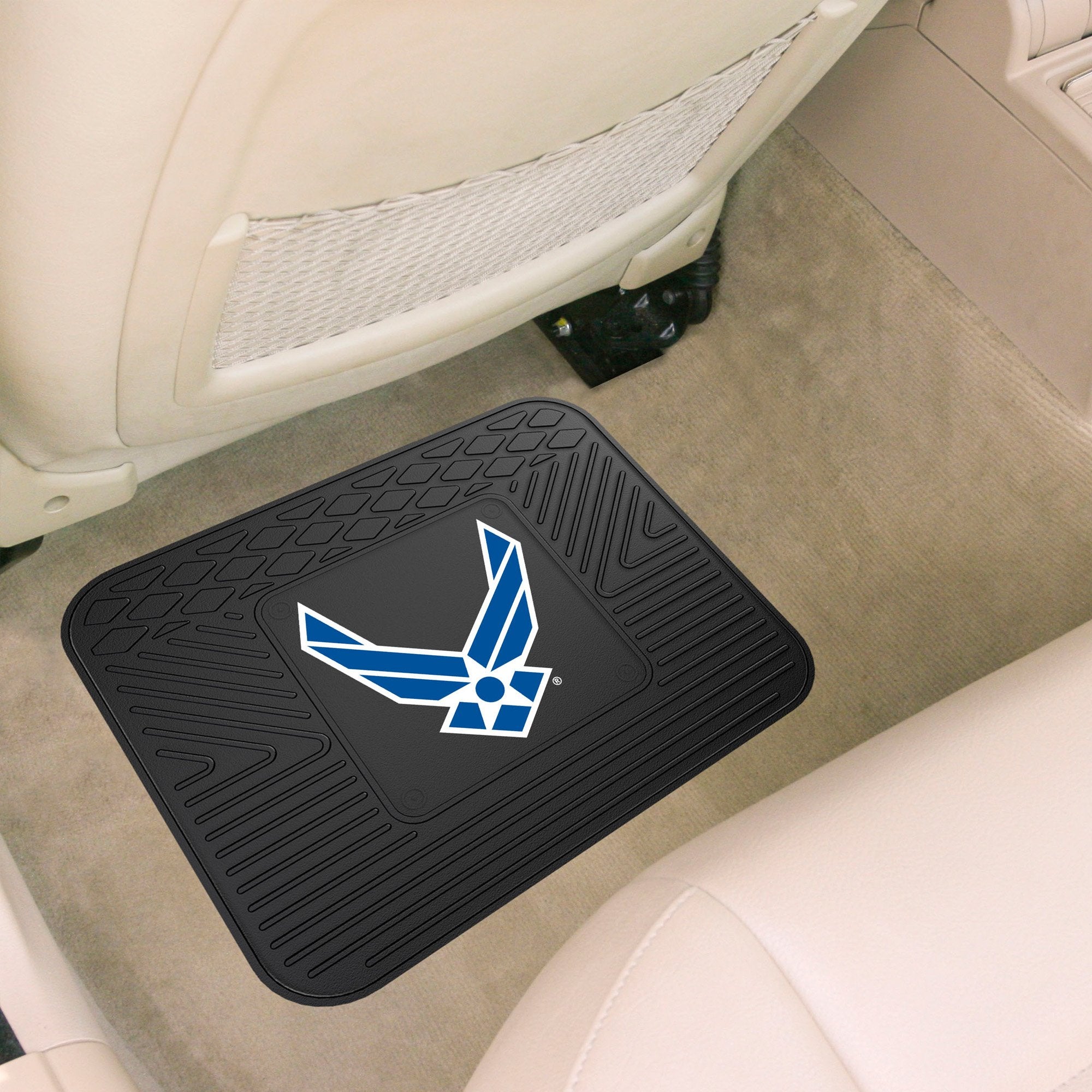 Fanmats 11045 U.S. Air Force Back Row Utility Car Mat - 1 Piece - 14In. X 17In., All Weather Protection, Universal Fit