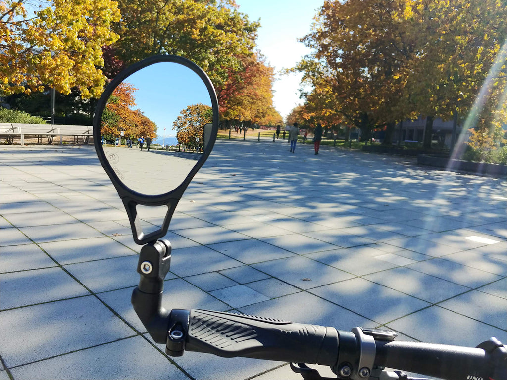 Hafny E13 Approved E-Bike Mirror, Large Surface Bar End Bike Mirror, Hd Automotive Glass Bicycle Mirror, Safe Blast-Resistance C