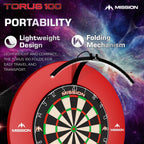 Mission Torus 100 Foldable Led Dartboard Lighting
