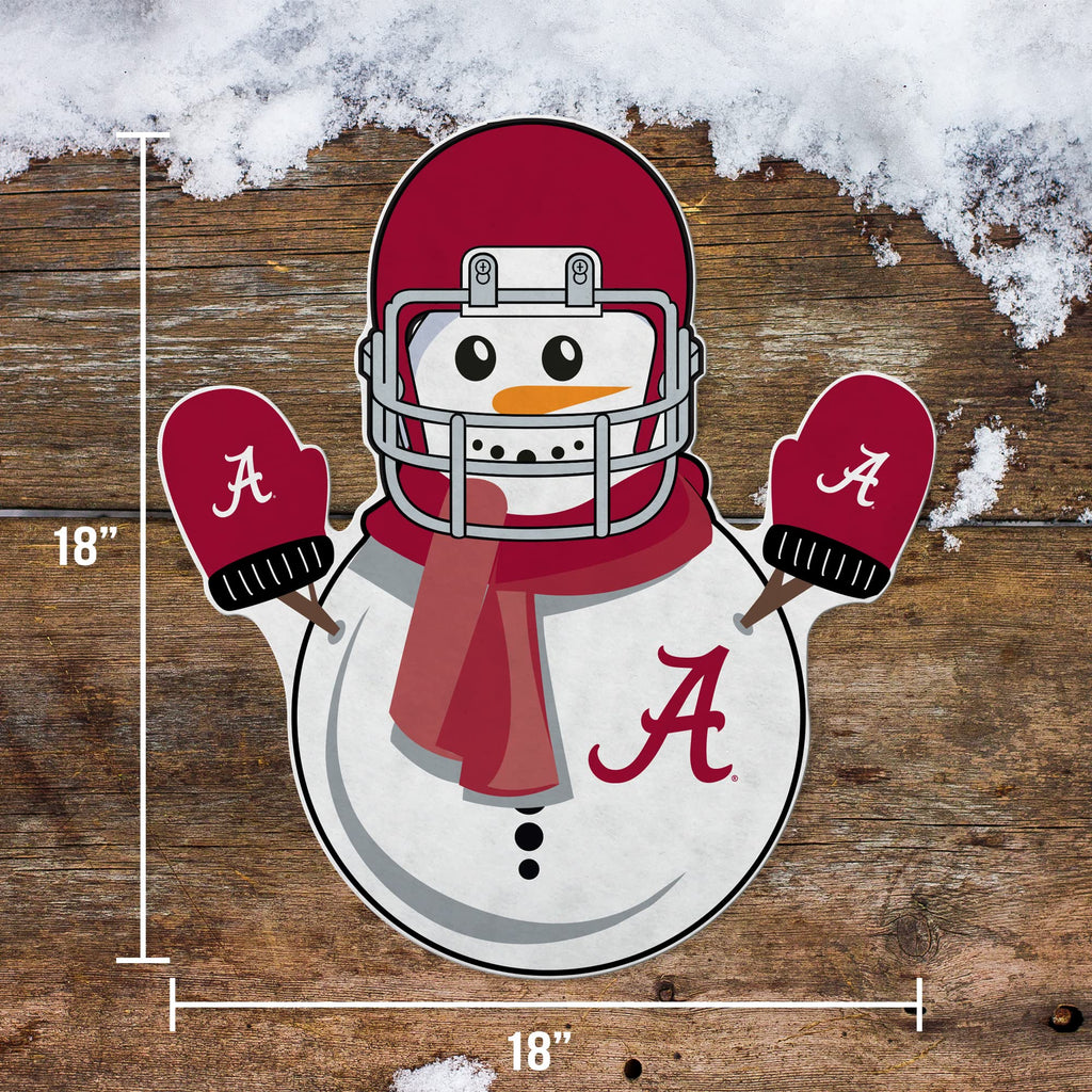 Rico Industries Ncaa Alabama Crimson Tide Snowman Shape Cut Pennant - Home And Living Room D  Cor - Soft Felt Ez To Hang