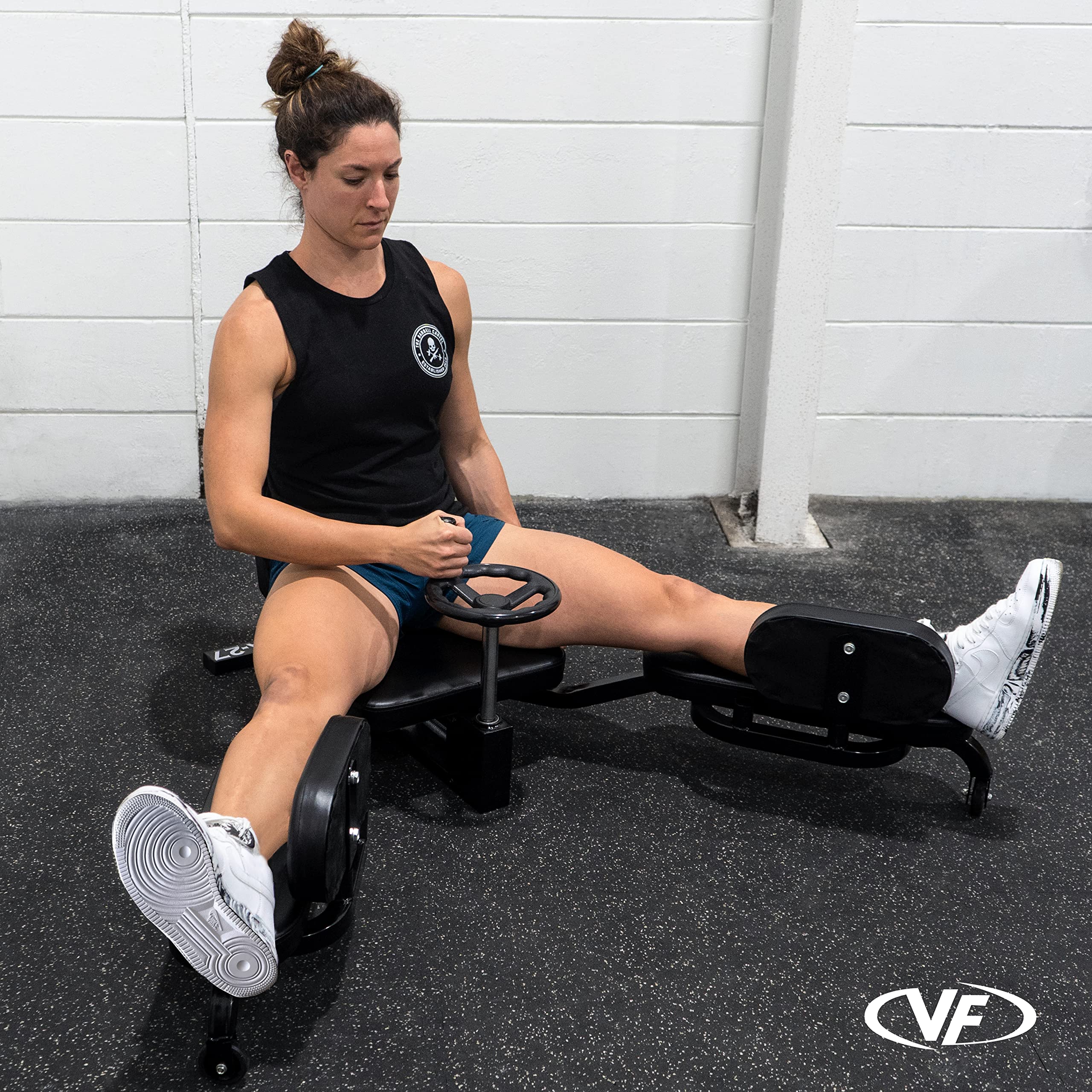 Valor Fitness Adjustable Leg Stretcher Adductor Machine -Leg Split Flexibility Training Equipment - 180 Degrees - Stretching Hom